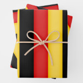 Flag Deutschland Schwarz Rot Gold Patriotische Far Geschenkpapier Set (Beispiel)