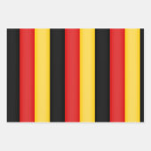 Flag Deutschland Schwarz Rot Gold Patriotische Far Geschenkpapier Set (Vorderseite)