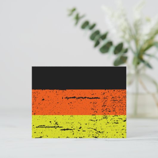 FLAG DEUTSCHLANDS POSTKARTE (Stehend Vorderseite)