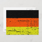 FLAG DEUTSCHLANDS POSTKARTE (Vorne/Hinten)