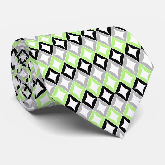 Flag Diamonds Pride Agender Krawatte (Gerollt)