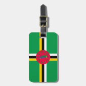 Flag Dominica Personal Easy ID Gepäckanhänger (Vorderseite vertikal)