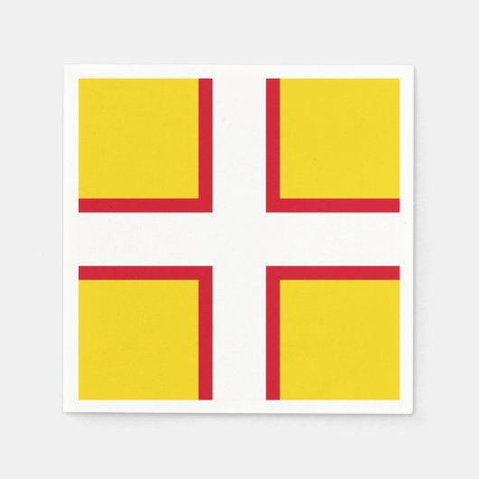 Flag Dorset Paper Napkins Serviette (Vorderseite)