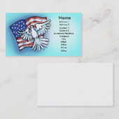 Flag Dove Card Visitenkarte (Vorne/Hinten)