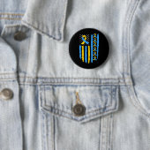 Flag Down Syndrome Awareness Vater Mama Button (Beispiel)