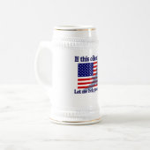 Flag & Eagle Patriot - USA-Flagge Bierglas (Vorderseite Links)