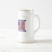 Flag & Eagle Patriot - USA-Flagge Bierglas (VorderseiteRechts)