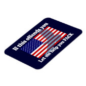 Flag & Eagle Patriot - USA-Flagge Magnet (Linke Seite)