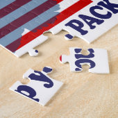 Flag & Eagle Patriot - USA-Flagge Puzzle (Seite)