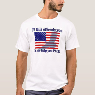 Flag & Eagle Patriot - USA-Flagge T-Shirt