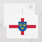 Flag East Anglia Postkarte (Vorne/Hinten)