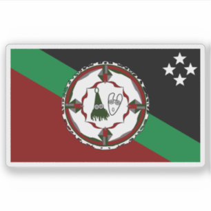 Flag East New Britain Province, Papua Neue Guinea Aufkleber