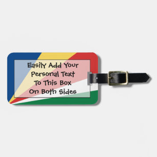 Flag Easy ID Personal der Seychellen Gepäckanhänger