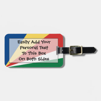 Flag Easy ID Personal der Seychellen Gepäckanhänger