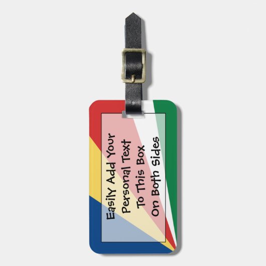 Flag Easy ID Personal der Seychellen Gepäckanhänger (Vorderseite vertikal)