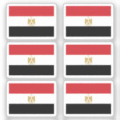 Flag Egypt Collection Pack mit 6 Stück Aufkleber (Vorderseite)