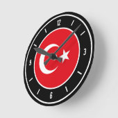 Flag Elegant Runde Wanduhr (Winkel)