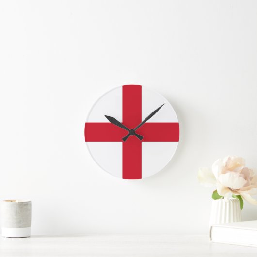 Flag England Wall Clock Runde Wanduhr (Zuhause)