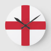 Flag England Wall Clock Runde Wanduhr (Vorderseite)