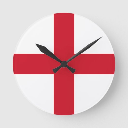 Flag England Wall Clock Runde Wanduhr (Vorderseite)