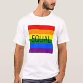 Flag EQUAL Gay Pride T-Shirt (Vorderseite)