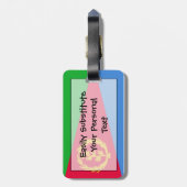 Flag Eritrea Easy ID Personal Gepäckanhänger (Rückseite vertikal)