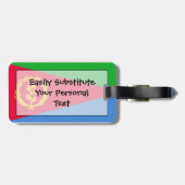 Flag Eritrea Easy ID Personal Gepäckanhänger (Rückseite horizontal)