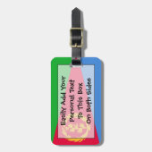 Flag Eritrea Easy ID Personal Gepäckanhänger (Vorderseite vertikal)