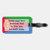 Flag Eritrea Easy ID Personal Gepäckanhänger (Rückseite horizontal)