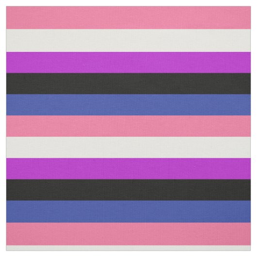 Flag Fabric Genderfluid Stoff (Muster)