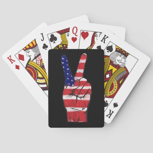 Flag-Farben für die Friedenszeichen Spielkarten (Rückseite)