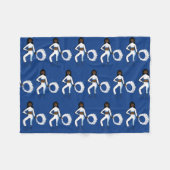 Flag / Farbschutz Fleece Blanket blau weiß (Vorderseite (Horizontal))