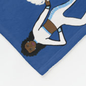 Flag / Farbschutz Fleece Blanket blau weiß (Ecke)