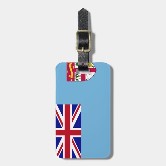 Flag Fidschi Gepäckanhänger (Vorderseite vertikal)