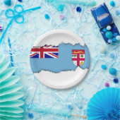 Flag Fidschi Pappteller (Party)