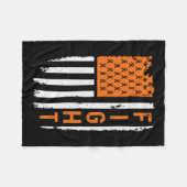 Flag Fight Leukemia Cancer Awareness Fleecedecke (Vorderseite (Horizontal))