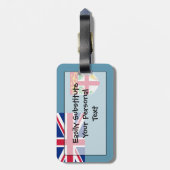 Flag Fiji Easy ID Personal Gepäckanhänger (Rückseite vertikal)