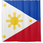 Flag Filipino Flag Philippinen Duschvorhang (Vorderseite)
