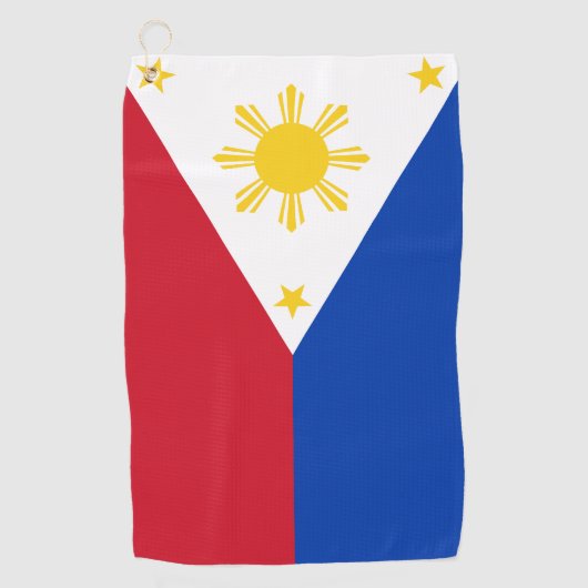 Flag Filipino Flag Philippinen Golfhandtuch (Vorderseite)