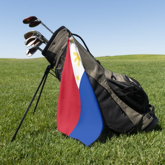 Flag Filipino Flag Philippinen Golfhandtuch (Gras)
