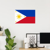 Flag Filipino Flag Philippinen Poster (Heimbüro)