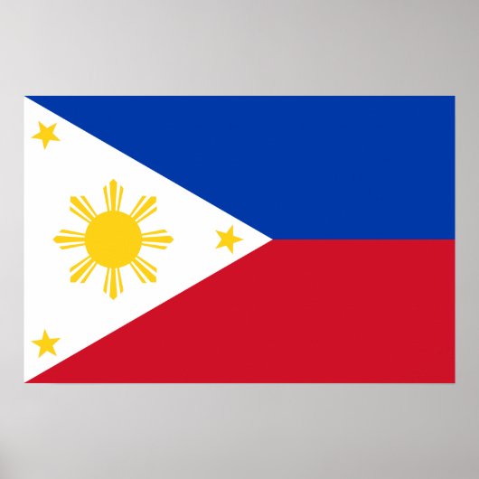 Flag Filipino Flag Philippinen Poster (Vorne)