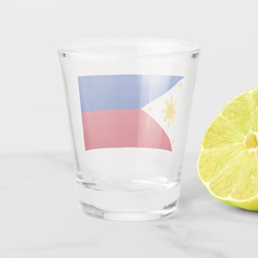 Flag Filipino Flag Philippinen Schnapsglas (Rückseite)