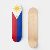 Flag Filipino Flag Philippinen Skateboard (Vorderseite)