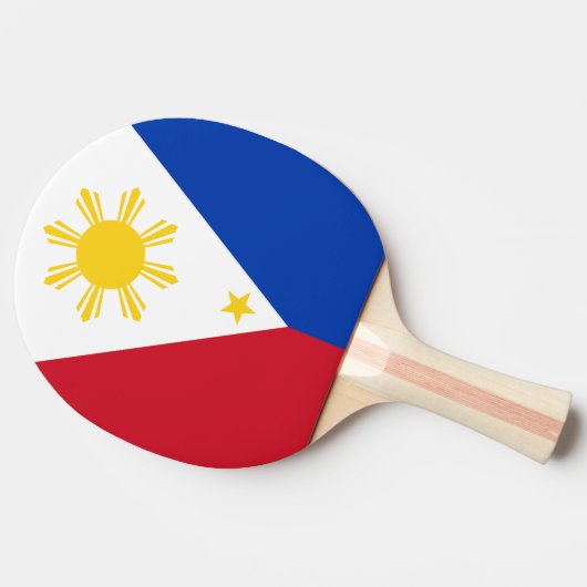 Flag Filipino Flag Philippinen Tischtennis Schläger (Seitenansicht)
