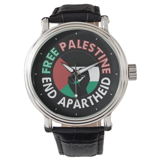 Flag Fist Black, die Fahne der Apartheid-Fahne des Armbanduhr (Vorderseite)