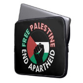 Flag Fist Black, die Fahne der Apartheid-Fahne des Laptopschutzhülle (Vorderseite Links)