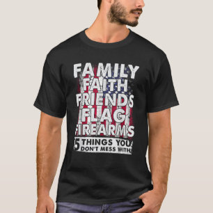 Flag Flag Flag Flag für fünf Familienfreunde T-Shirt