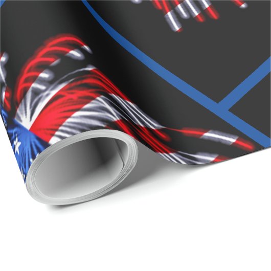 Flag-Flag-Papier Geschenkpapier (Rolleneckpunkt)