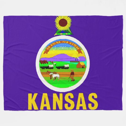 Flag Fleece Blanket (Vorderseite (Horizontal))